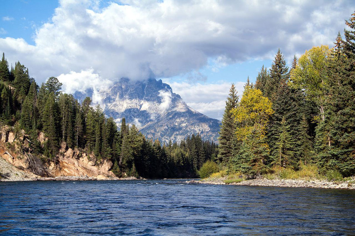 grand teton national park river and mountains