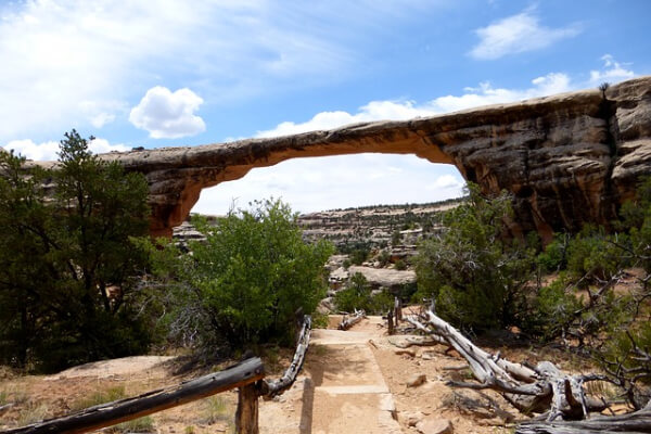 Sunny day at Natural Bridges National Monument